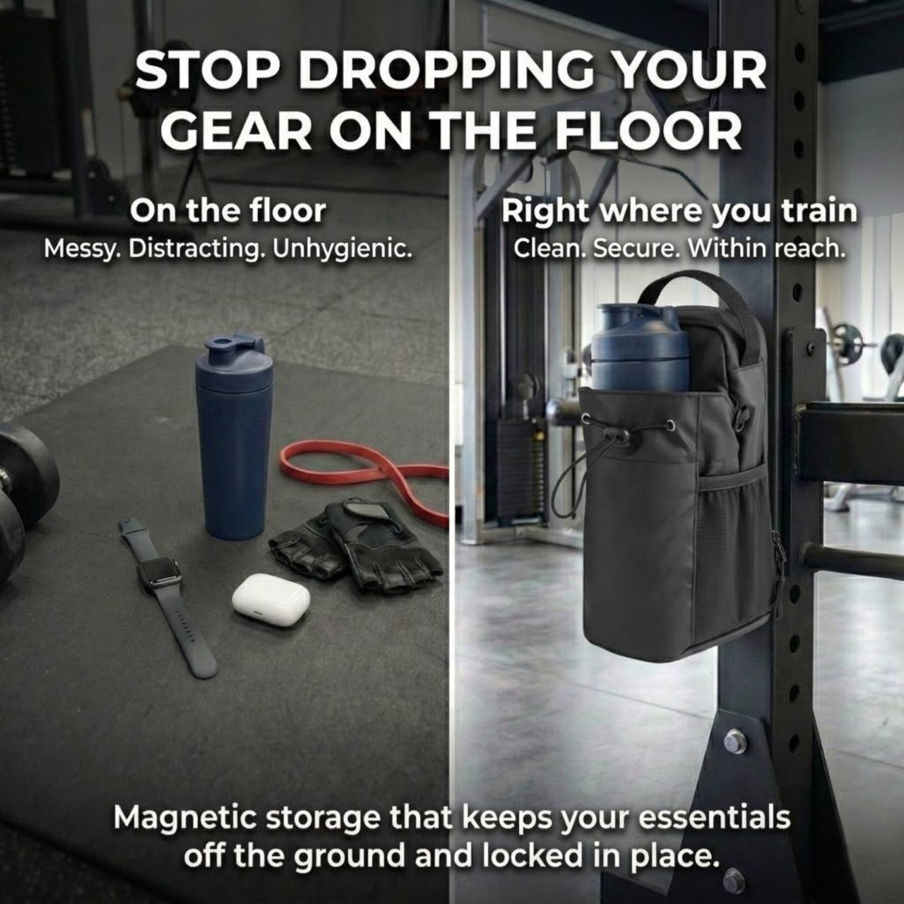 Magnetic Gym Bag